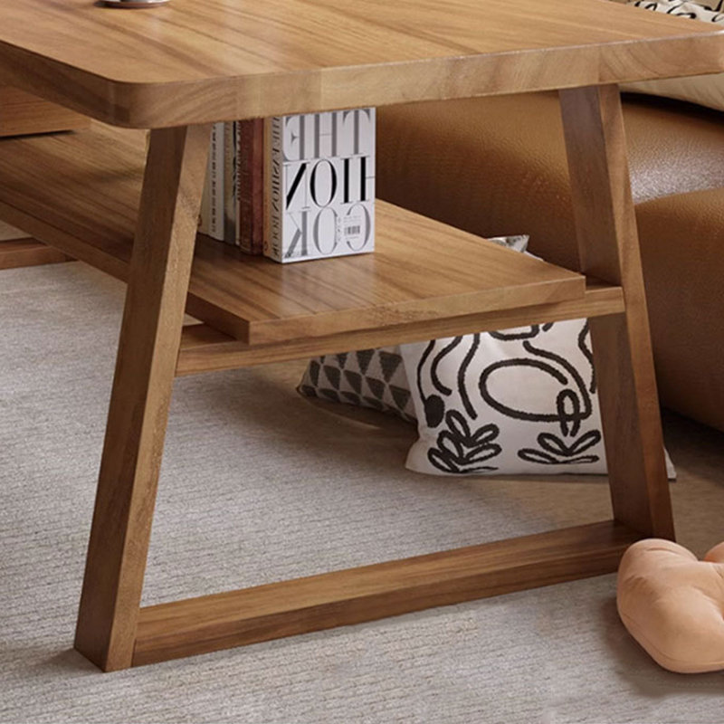 Oak Rectangular Solid Wood desk, 29.53"H x 86.61"W x 31.5"D