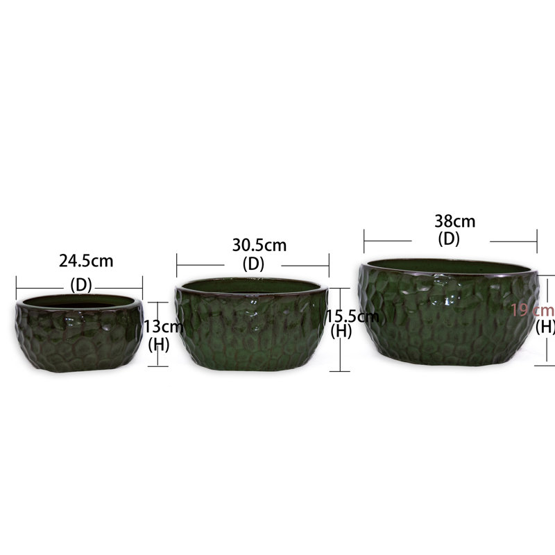 Pot de fleurs, Vert antique