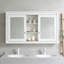 Armoire à miroir 55 pouces 2-en-1 à fixation murale-847697985