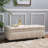 Upholstered Bench With Storage Space-318389345