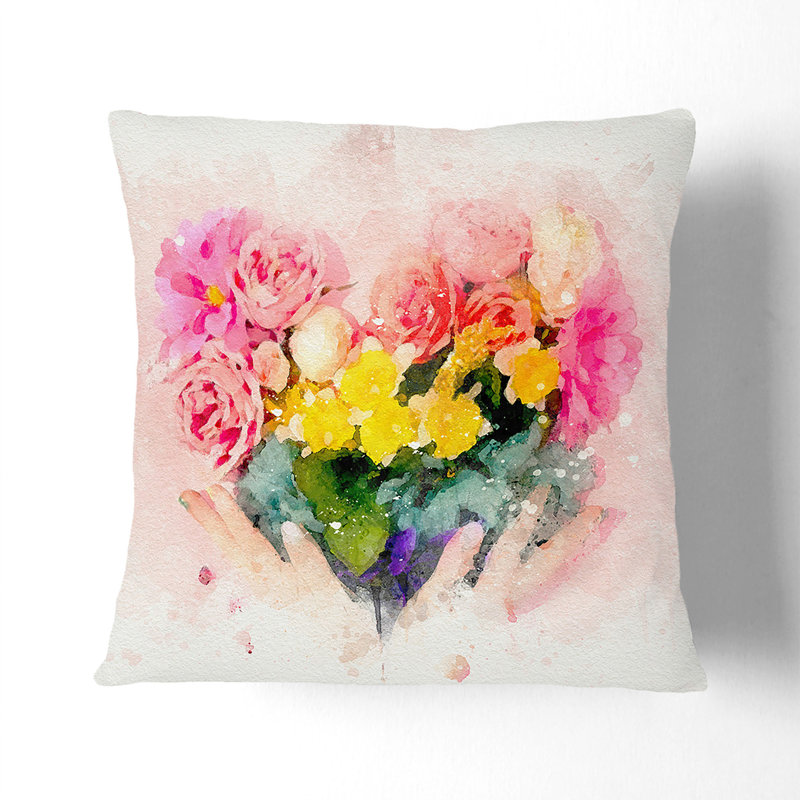Square Throw Cushion, 55cm H x 55cm W x 20cm D
