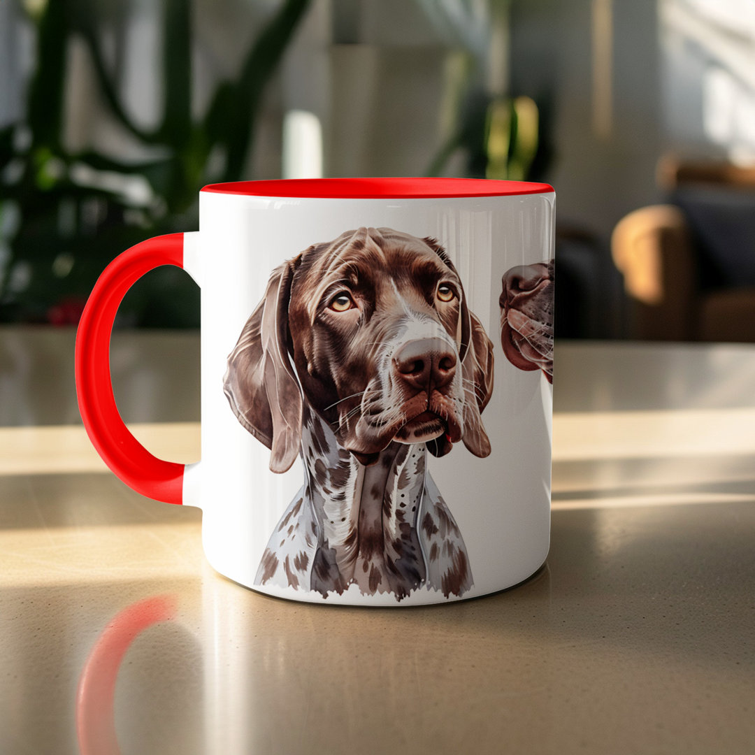 Set of 2 – 11oz Watercolour Corgi Dog Design Coffee Mug