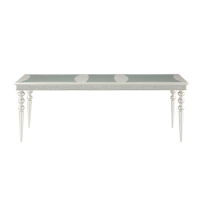 Maverick Platinum Finish Dining Table(Not Including Chair)