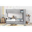 Lit superposé simple au-dessus de gris avec rangement organisé - 2 tiroirs et armoire à couches multiples pour plus de commodité-1935278785-1935278786