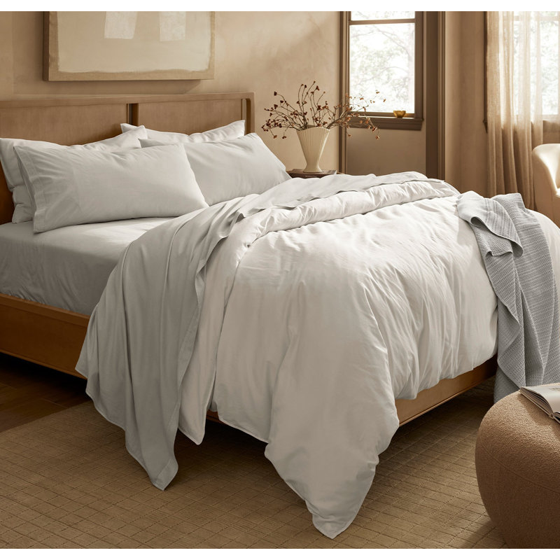 Signature Vintage Washed Sheet Set, Vintage Mist, Split King