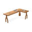 Bureau rectangulaire brun en bois massif-1888333485-1888333480