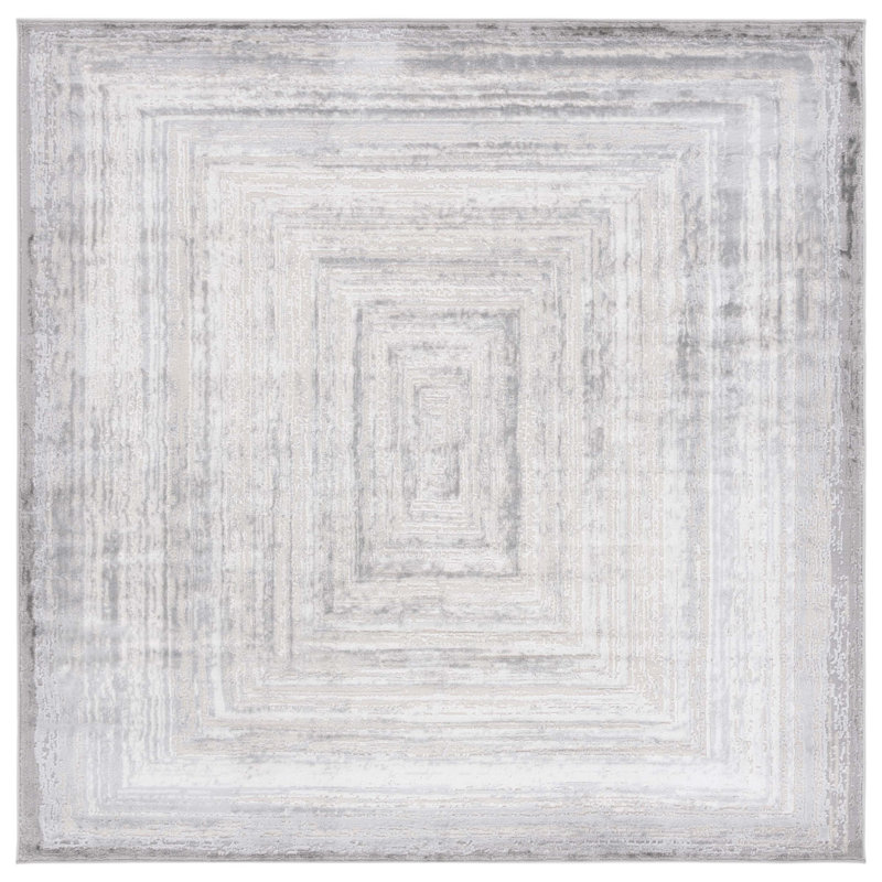 Saylor 100 Performance Geometric Rug, Square 6'3"