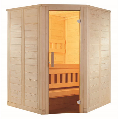Union Rustic Canandaigua Traditional Steam Sauna in Spruce