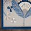 Tapis intérieur / extérieur bleu / gris / ivoire à motif floral Adamo-1183806192