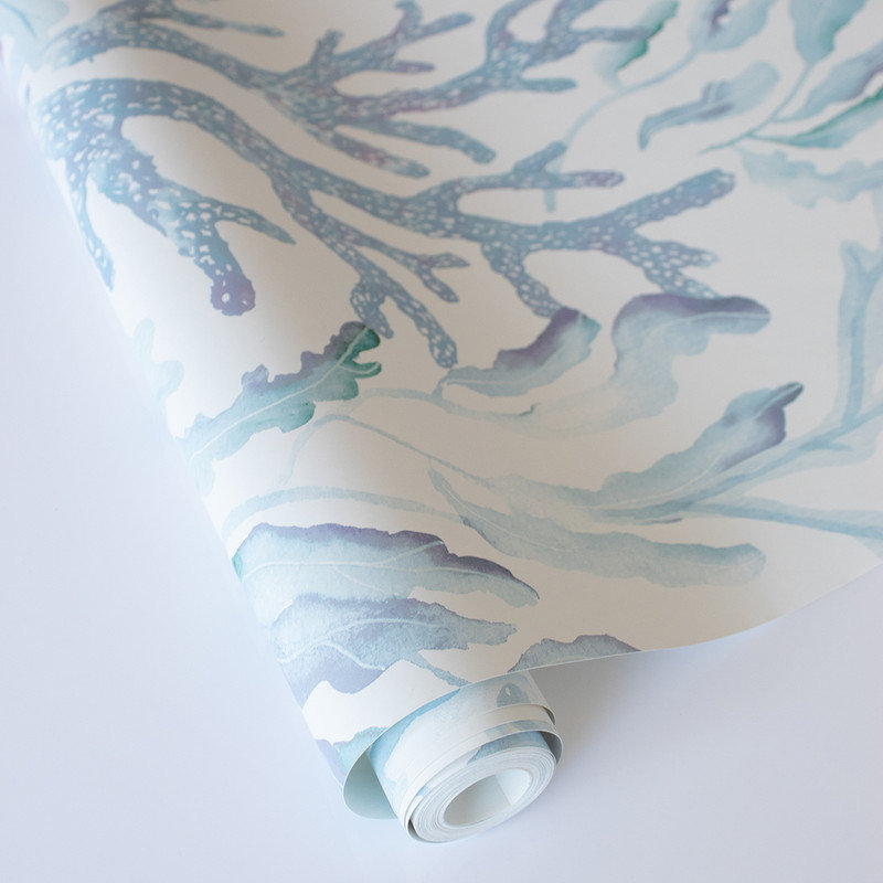 Papier peint adhésif Coral Reef, Bleu