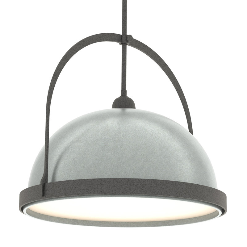 Atlas 1 - Light Single Dome Pendant, Natural Iron, 22.3" - 67.3", Vintage Platinum
