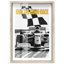 «Run the good race», affiches de Formule 1 par Notoriart, cadre blond, 25 x 37