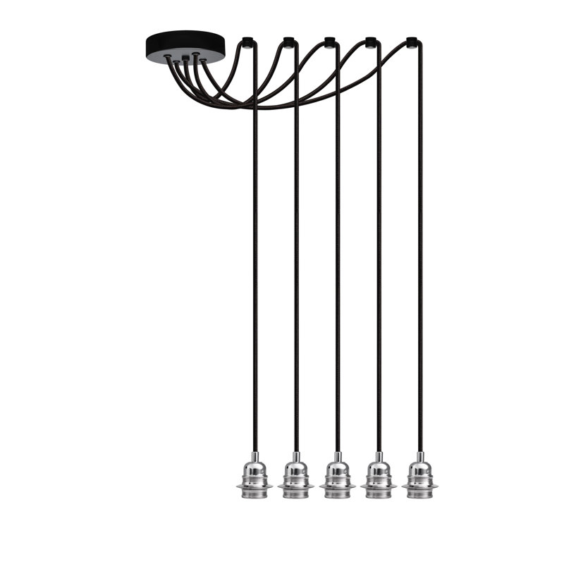 Aaden 5 - Light Bulb Pendant, Nickel