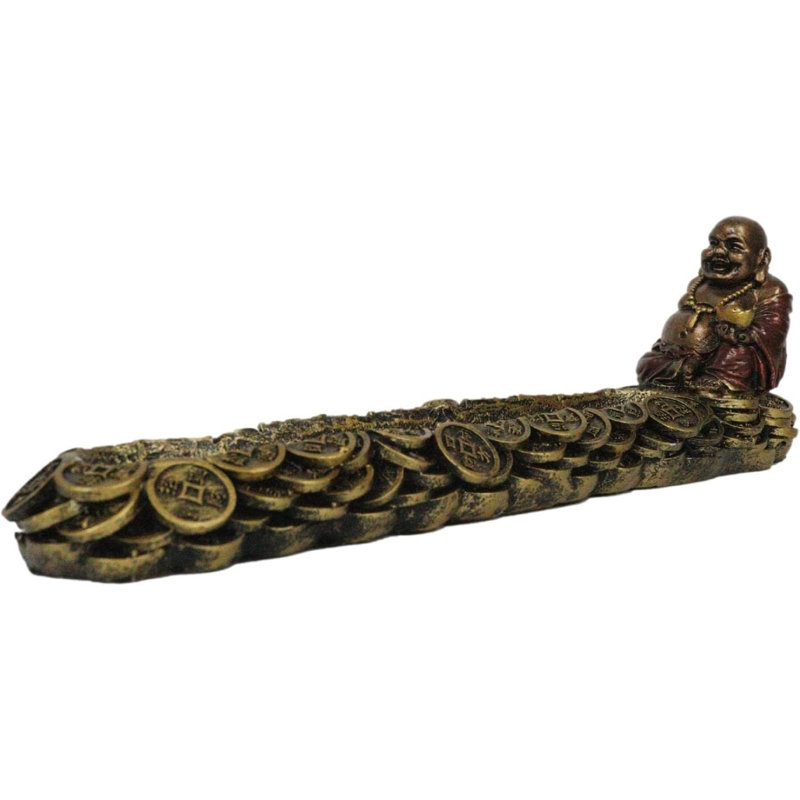 Figurine porte-encens Lucky Buddha Hotei
