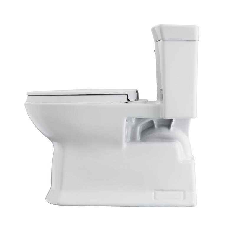 TOTO Soirée 1.28 GPF 1 Piece Elongated Universal Height Skirted Toilet with CeFiONtect, Cotton
