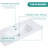 Integrated white ceramic basin, drain assembly NOT included