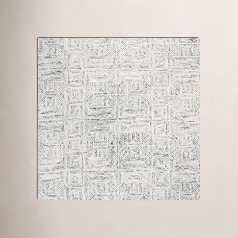 Linsly Geometric Indoor Rug, Square 8'