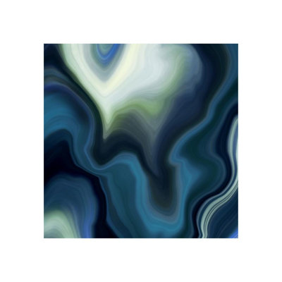 Sapphire Waves II Print by Mari Urasawa
