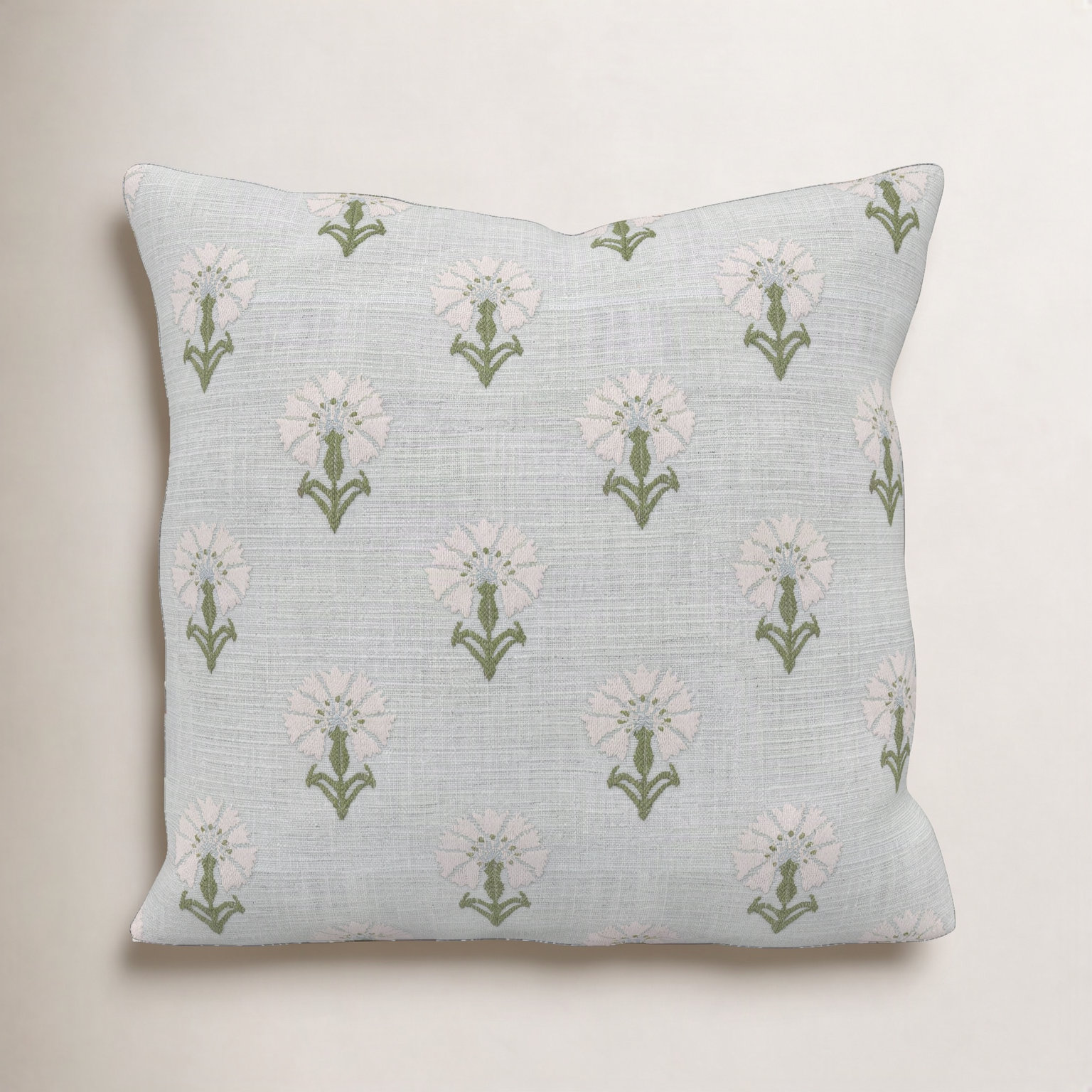 Amala 20" x 3" Sunbrella® Throw Pillow, Mira Celeste