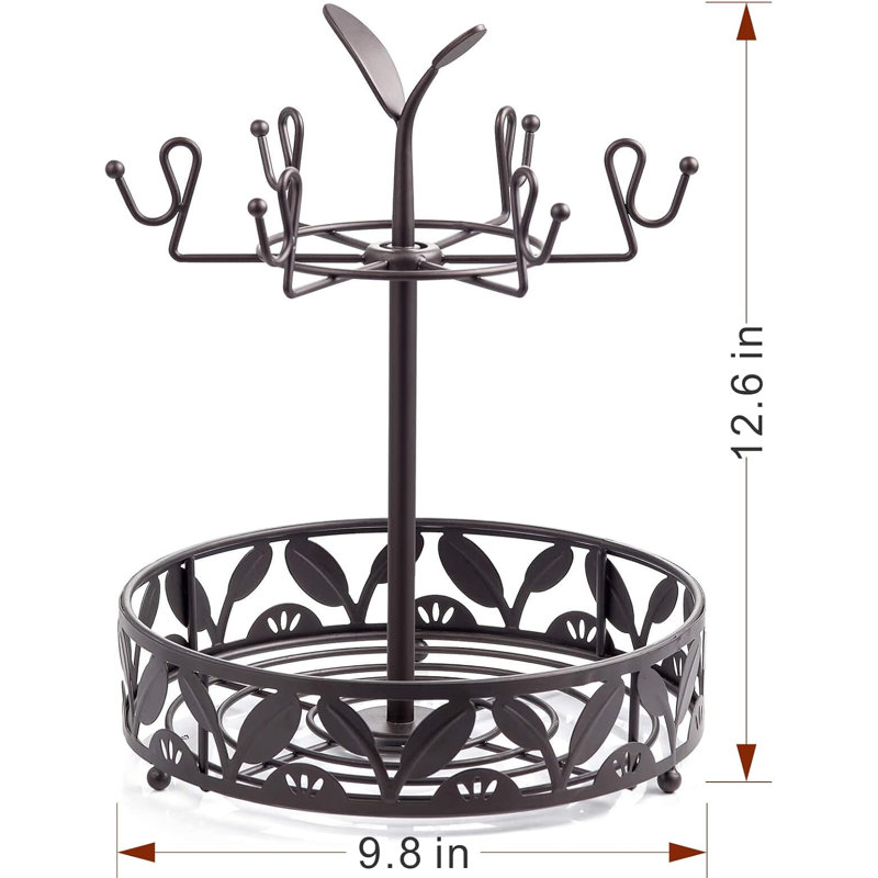 Rotatable Mug Holder Stand With 6 Hooks