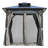 Norvin Modern Hardtop Gazebo With UV-Resistant Polycarbonate Roof And Sturdy Aluminum Frame