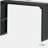 46" Solid Wood Narrow Console Table Black for Living Room, Foyer