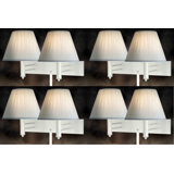 White 2-Light Double Wall Lamp