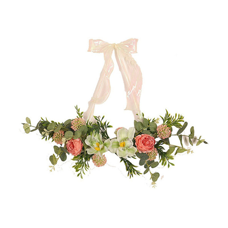  Fleurs artificielles artificielles pour fleurs en soie artificielle pour Pâques et décorations printanières pour portes et fenêtres