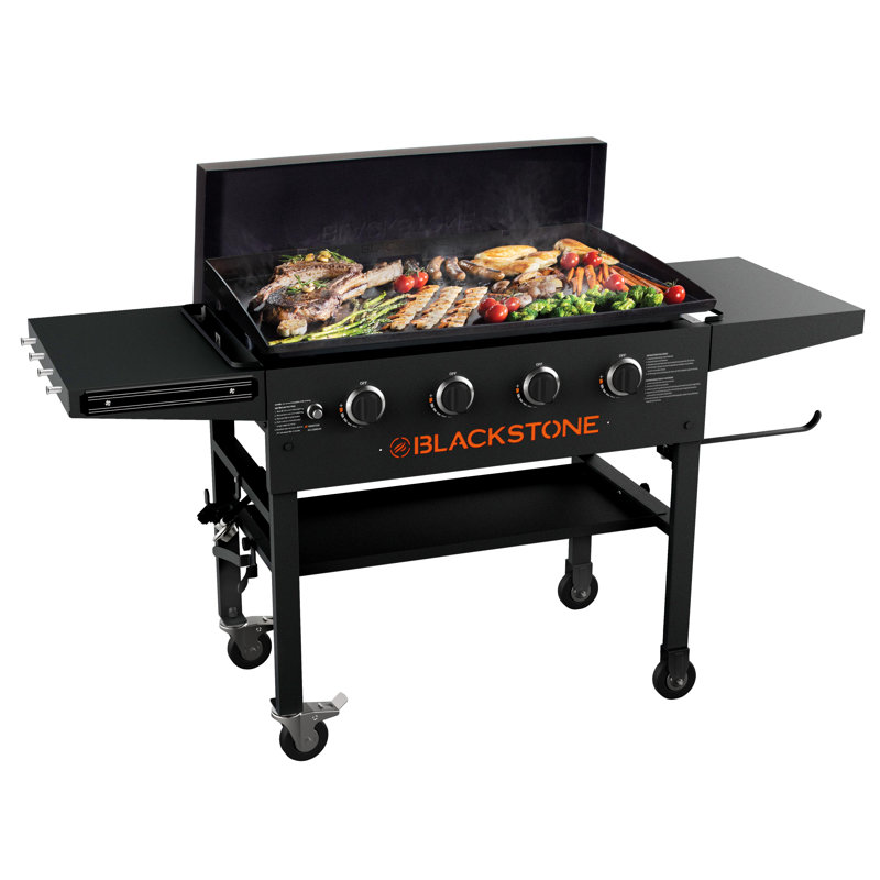 Blackstone 4-Burner Free Standing Liquid Propane 60000 BTU Gas Grill