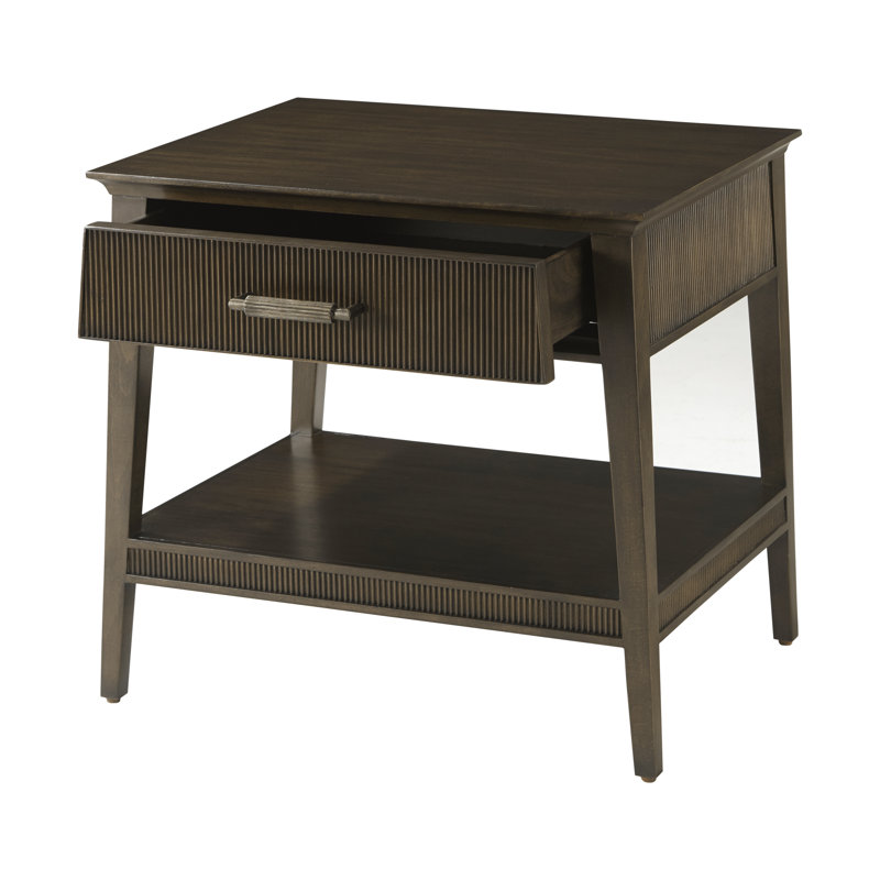 Lido 1 - Drawer Solid Wood Nightstand