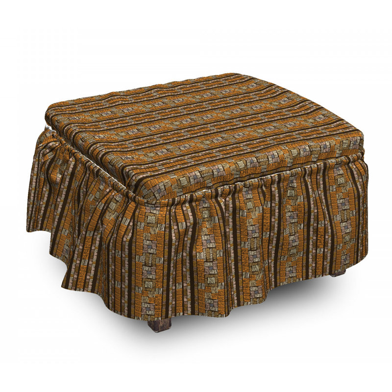Housse pour repose-pieds intemporelle motifs