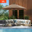 Parasol de patio en oléfine 9 pi 9 pi-681813173