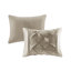Ensemble d'édredon touffeté 7 pièces grand taupe-119744449-119744454