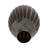 Decorative Ribbed Glass Flower Vase for Home Decor - Tall Oval Table Vase with Sculptural Slatted Design for Living Room Display - Gray-1246899728-1246899730