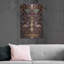 «Vintage Bohemian Elegance Flamingo Burgundy» par Andrea Haase, art mural en métal, 24 po x 36 po-1683899112