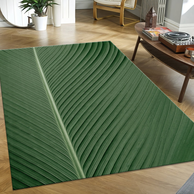 Delicate Floral and Nature-Inspired Design Printed on Goblen Fabric Rug for a Unique and Stylish Home Decor Element