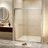 44-48" X 72" Tempered Glass With Explosion Proof Film, Aluminum Frame Double Sliding Shower Door, "1/4 (6 Mm)-120178906