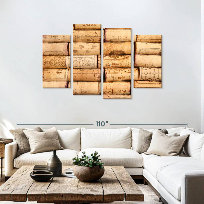 Yarlin Wine Bottle Corks, 48" H x 75" W