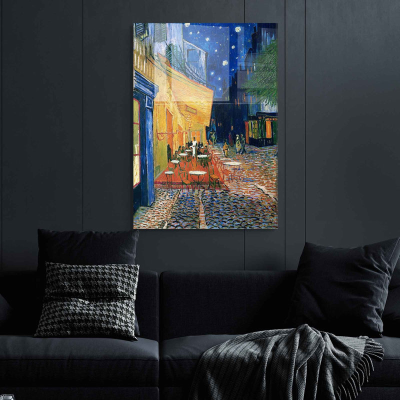 Élégante peinture décorative en verre trempé de 19,7 po x 27,6 po | 100% verre trempé, épaisseur: 0,16 pouce | Parfait pour la décoration intérieure, le salon et le bureau | Superbe œuvre d'art avec une esthétique moderne