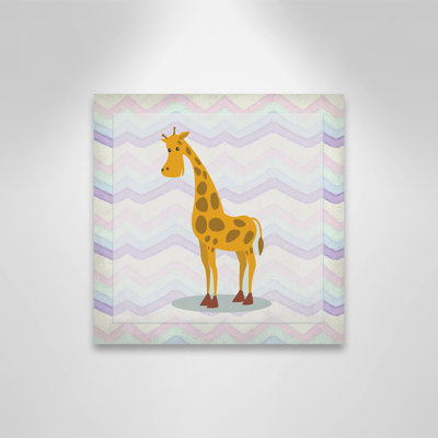 Décalcomanie murale «Pink Giraffe Time»
