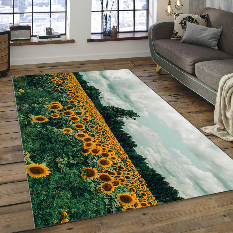 Chic Printed Rug with Pile Soft Texture and Intricate Floral Design for an Elegant Touch in Any Room Decor