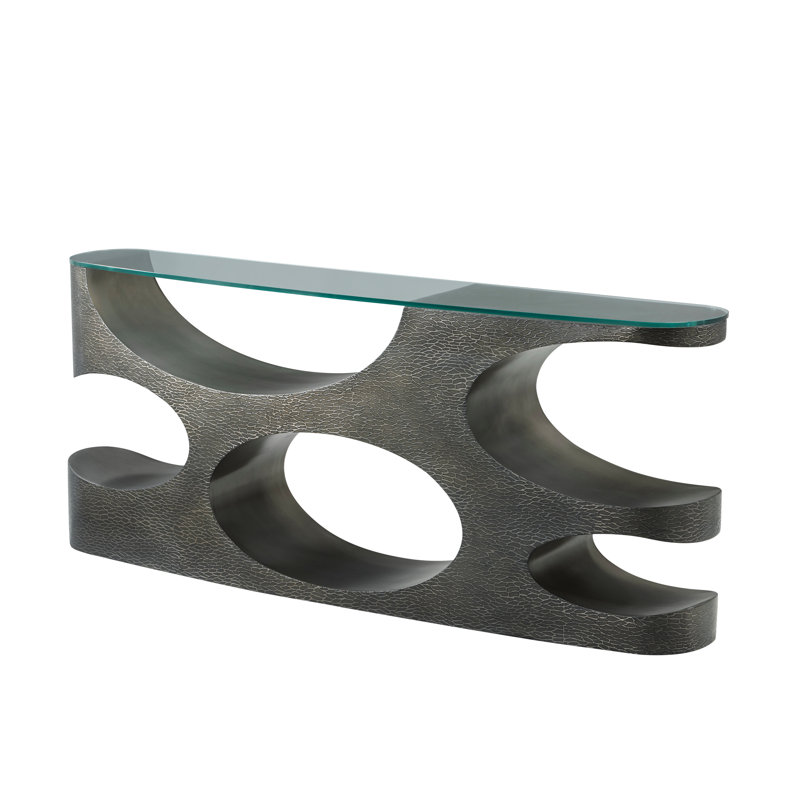 Essence 79'' W Glass Console Table