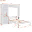 Lit escamotable double pleine grandeur avec tablettes-744580376