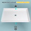 Base de douche 54 po x 36 po ADA Roll-In, base de douche en acrylique accessible en fauteuil roulant, drain central, base de douche antidérapante sans seuil
