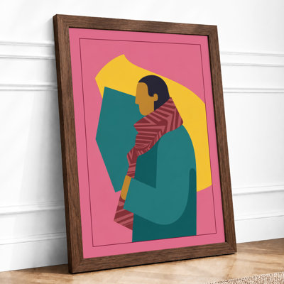Gentle Embrace Modern - Framed Print