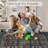Area Rug Washable Area Rug for Living Room Vintage Floral Rug Non-Slip mark Resistant Carpet for Living Room Bedroom Dining Room Home Office-85971376