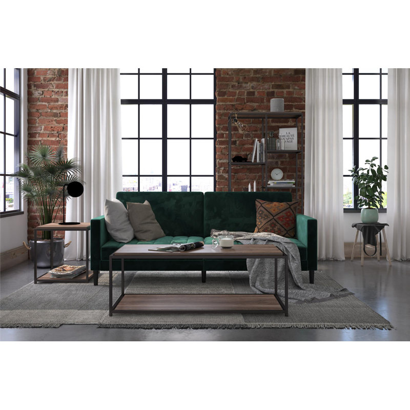 Upminster 3 Seater Faux Leather Sofa, Green 