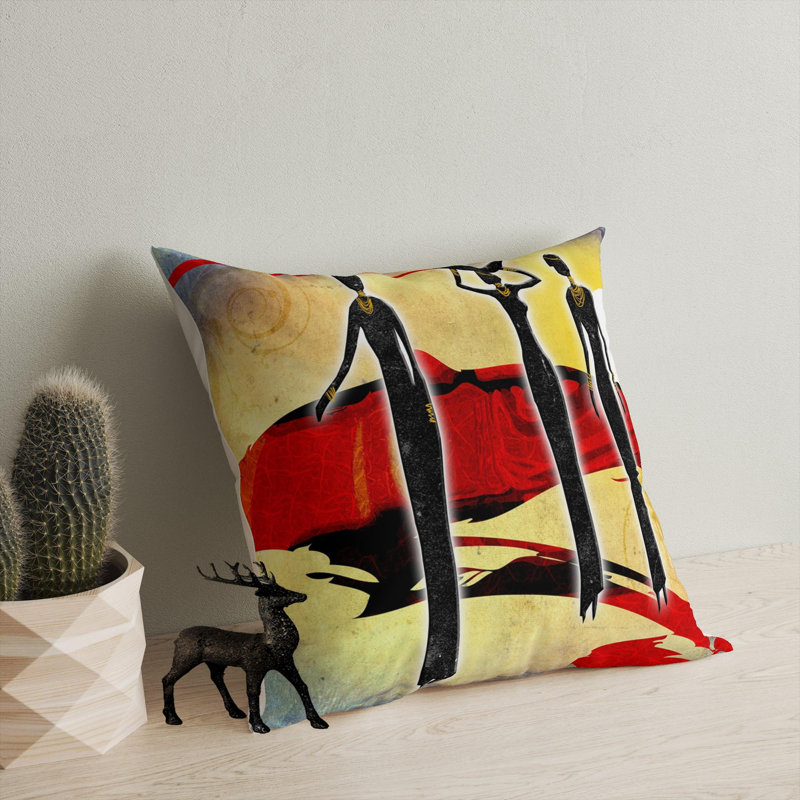 Premium Washable Cushion, 17.0 x 17.0 Inches, 50% Cotton / 50% Polyester, Silicone Filling, Concealed Zip | Soft, Comfortable & Ironable | Perfect for Home Decor, Living Room & Bedroom Accents