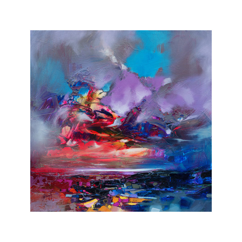 Colour Collision I by Scott Naismith - Wrapped Canvas Painting, 45.72 cm H x 45.72 cm W x 1.91 cm D