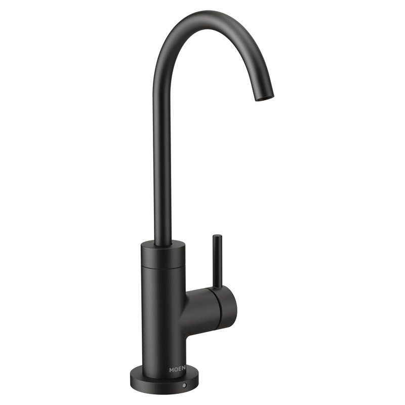 Moen SIP Modern Cold Water Kitchen Beverage Faucet with Optional Filtration System, Matte Black